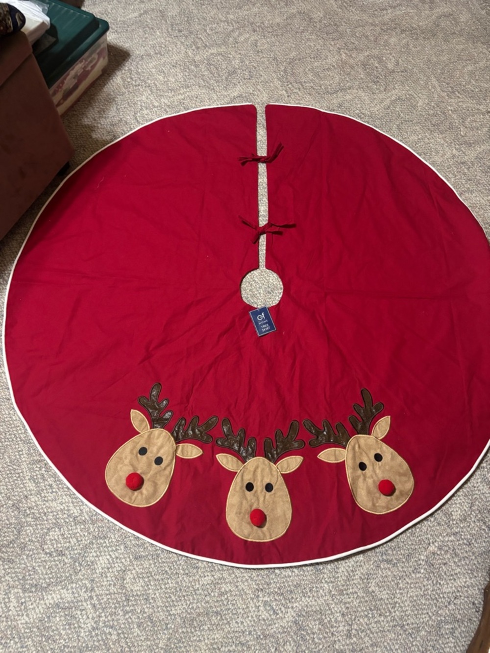 Reindeer Games Christmas Tree Skirt